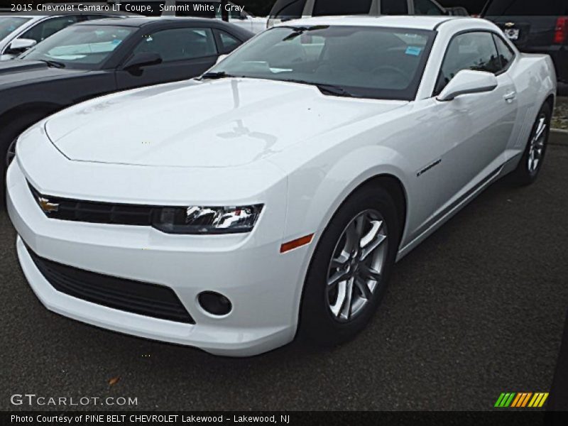 Summit White / Gray 2015 Chevrolet Camaro LT Coupe