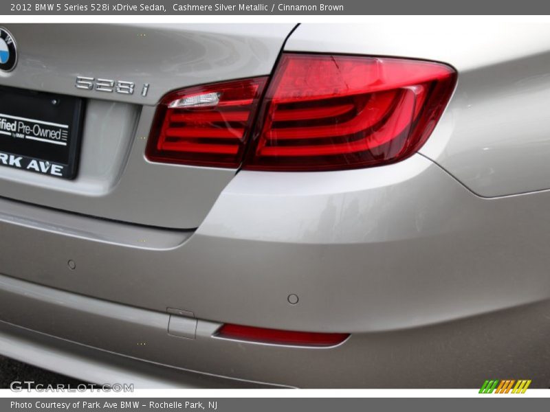 Cashmere Silver Metallic / Cinnamon Brown 2012 BMW 5 Series 528i xDrive Sedan