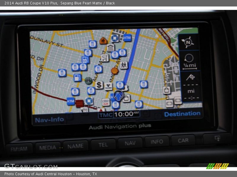 Navigation of 2014 R8 Coupe V10 Plus