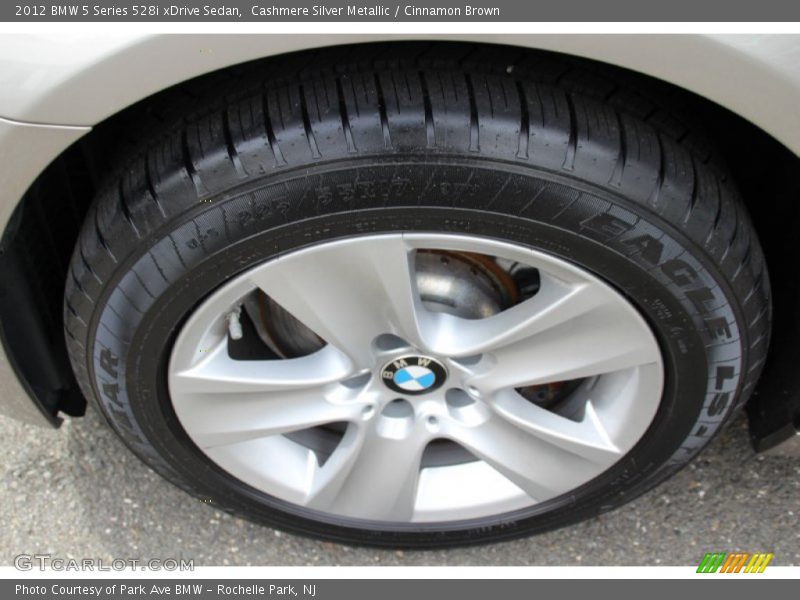 Cashmere Silver Metallic / Cinnamon Brown 2012 BMW 5 Series 528i xDrive Sedan