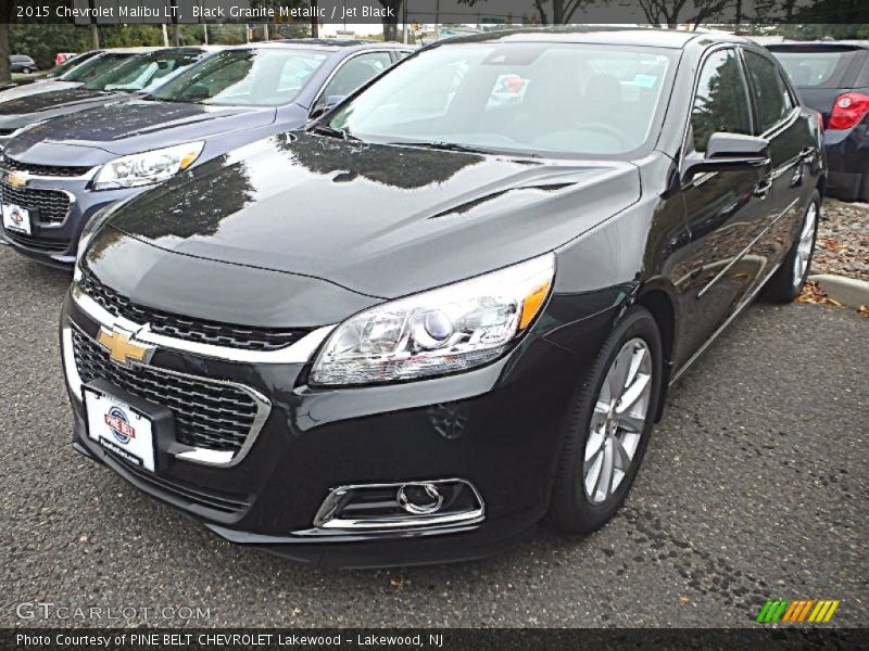 Black Granite Metallic / Jet Black 2015 Chevrolet Malibu LT