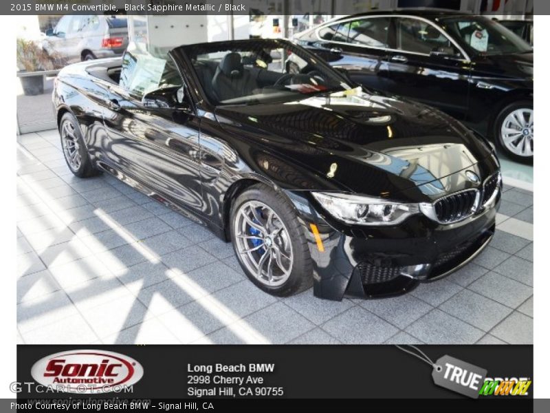 Black Sapphire Metallic / Black 2015 BMW M4 Convertible