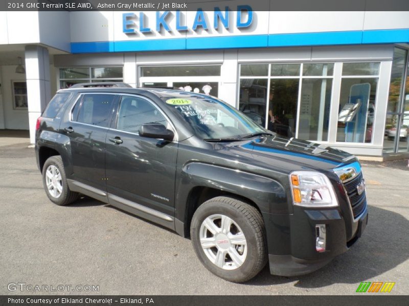 Ashen Gray Metallic / Jet Black 2014 GMC Terrain SLE AWD