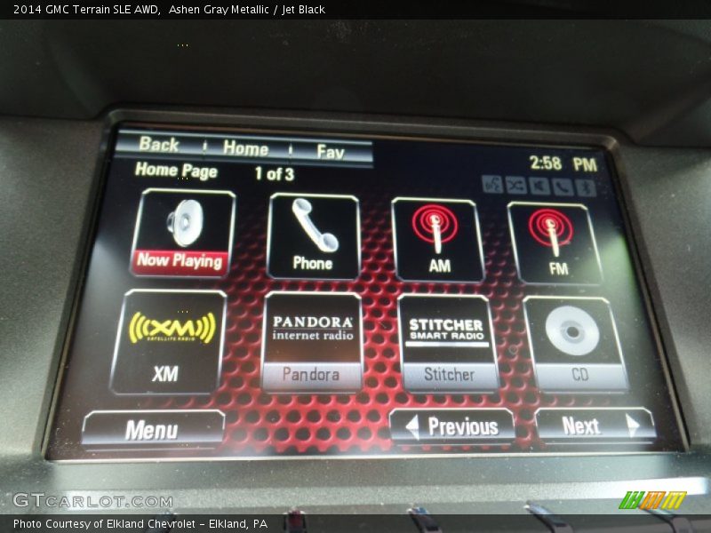 Ashen Gray Metallic / Jet Black 2014 GMC Terrain SLE AWD