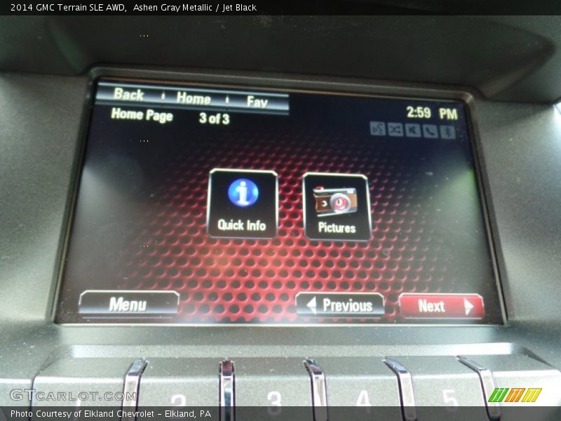 Ashen Gray Metallic / Jet Black 2014 GMC Terrain SLE AWD
