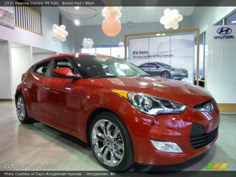 Boston Red / Black 2015 Hyundai Veloster RE FLEX