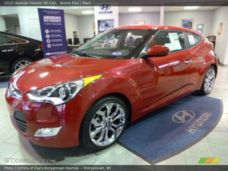 Boston Red / Black 2015 Hyundai Veloster RE FLEX