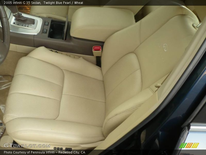 Twilight Blue Pearl / Wheat 2005 Infiniti G 35 Sedan