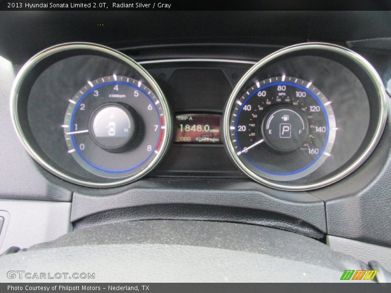 Radiant Silver / Gray 2013 Hyundai Sonata Limited 2.0T
