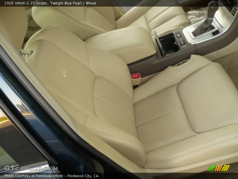 Twilight Blue Pearl / Wheat 2005 Infiniti G 35 Sedan