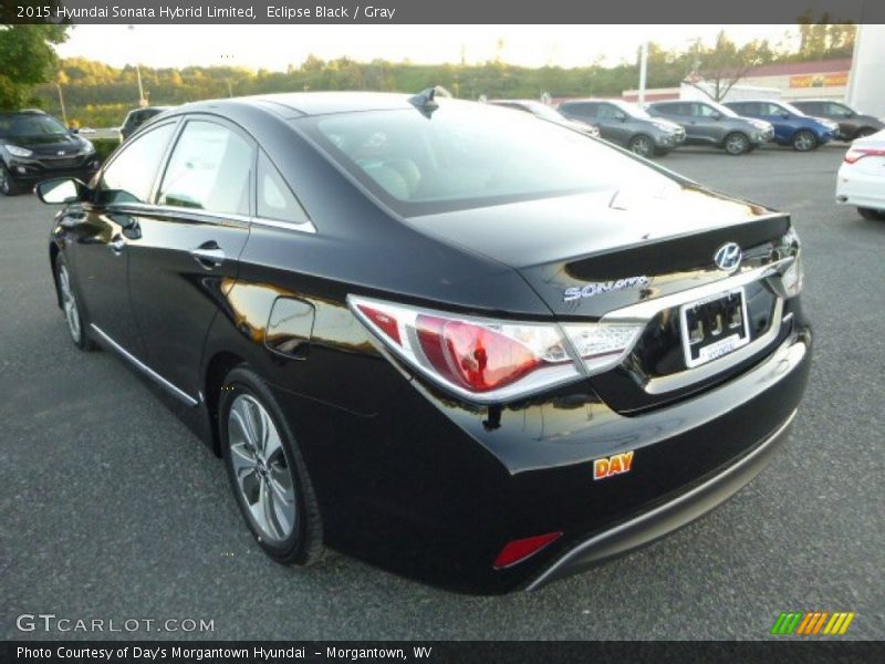 Eclipse Black / Gray 2015 Hyundai Sonata Hybrid Limited