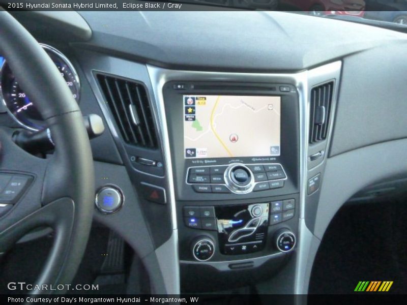 Eclipse Black / Gray 2015 Hyundai Sonata Hybrid Limited