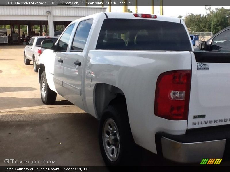 Summit White / Dark Titanium 2010 Chevrolet Silverado 1500 LS Crew Cab