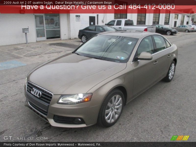 Dakar Beige Metallic / Cardamom Beige 2009 Audi A4 2.0T quattro Sedan