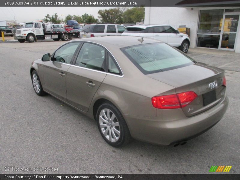Dakar Beige Metallic / Cardamom Beige 2009 Audi A4 2.0T quattro Sedan