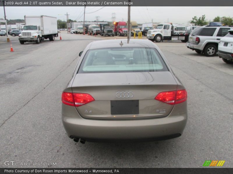 Dakar Beige Metallic / Cardamom Beige 2009 Audi A4 2.0T quattro Sedan