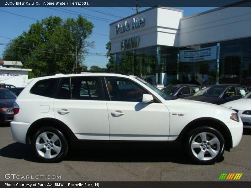 Alpine White / Terracotta 2006 BMW X3 3.0i