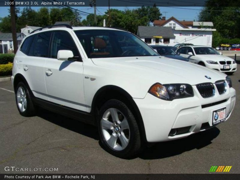 Alpine White / Terracotta 2006 BMW X3 3.0i