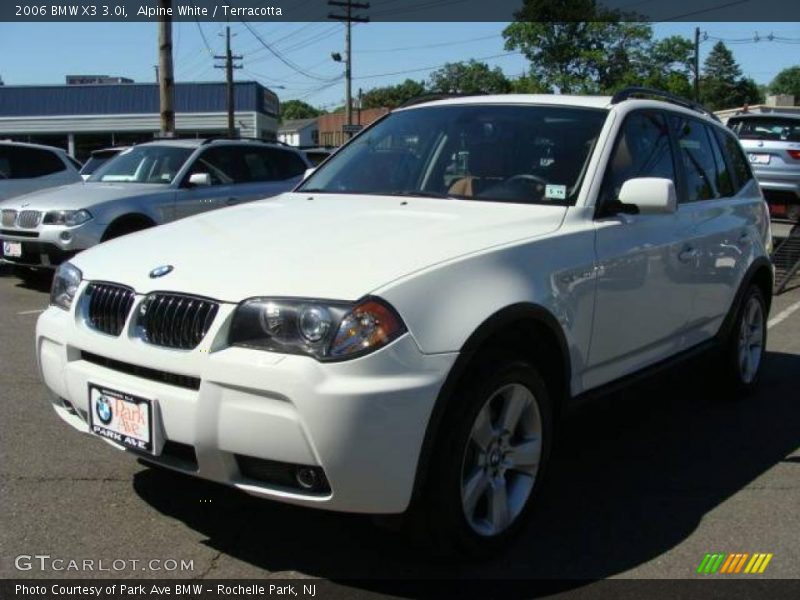 Alpine White / Terracotta 2006 BMW X3 3.0i
