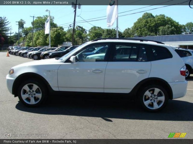 Alpine White / Terracotta 2006 BMW X3 3.0i