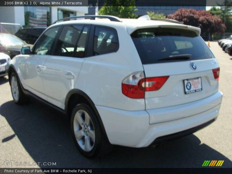 Alpine White / Terracotta 2006 BMW X3 3.0i