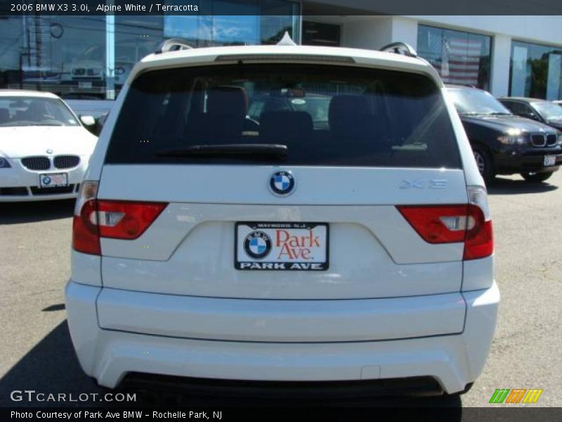 Alpine White / Terracotta 2006 BMW X3 3.0i