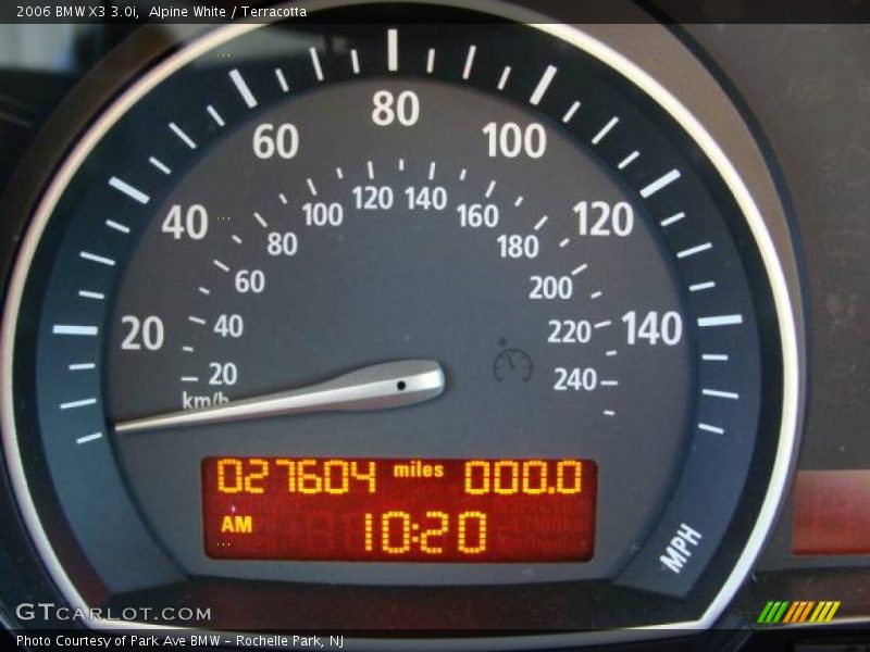 Alpine White / Terracotta 2006 BMW X3 3.0i