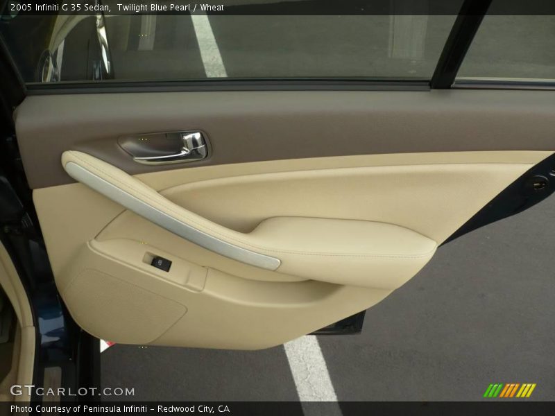 Twilight Blue Pearl / Wheat 2005 Infiniti G 35 Sedan