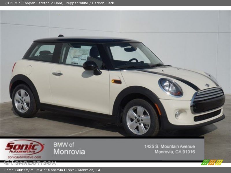 Pepper White / Carbon Black 2015 Mini Cooper Hardtop 2 Door