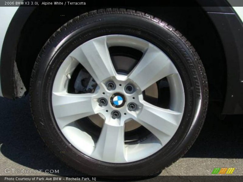 Alpine White / Terracotta 2006 BMW X3 3.0i