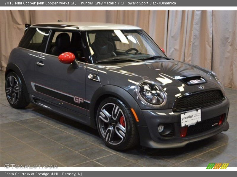 Thunder Grey Metallic / GP Recaro Sport Black/Dinamica 2013 Mini Cooper John Cooper Works GP