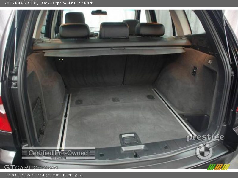 Black Sapphire Metallic / Black 2006 BMW X3 3.0i