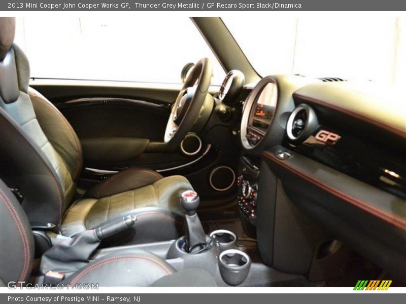 Thunder Grey Metallic / GP Recaro Sport Black/Dinamica 2013 Mini Cooper John Cooper Works GP