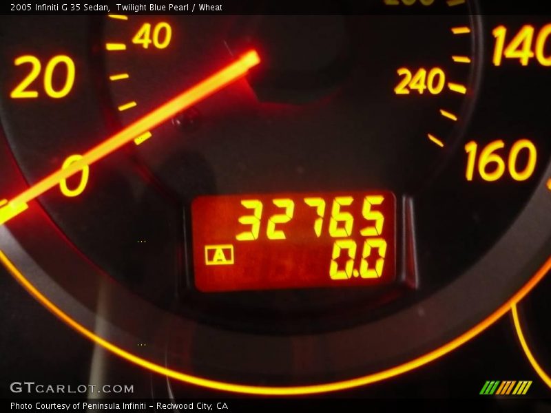 Twilight Blue Pearl / Wheat 2005 Infiniti G 35 Sedan