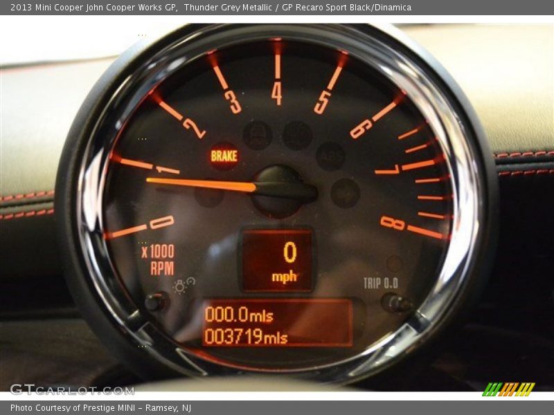 Thunder Grey Metallic / GP Recaro Sport Black/Dinamica 2013 Mini Cooper John Cooper Works GP
