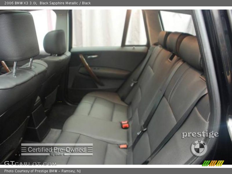 Black Sapphire Metallic / Black 2006 BMW X3 3.0i