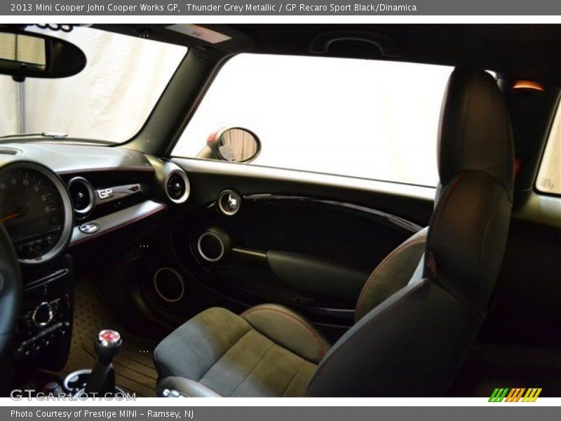 Thunder Grey Metallic / GP Recaro Sport Black/Dinamica 2013 Mini Cooper John Cooper Works GP