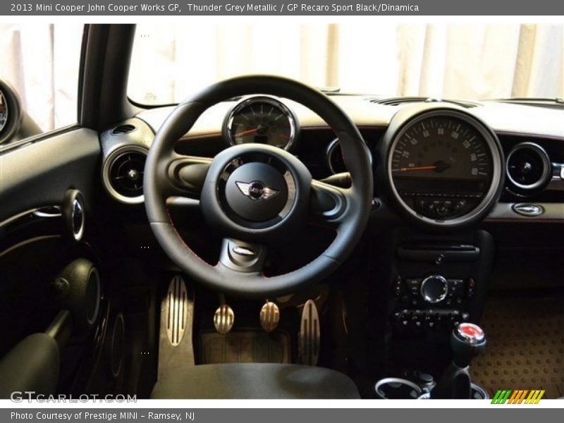 Thunder Grey Metallic / GP Recaro Sport Black/Dinamica 2013 Mini Cooper John Cooper Works GP