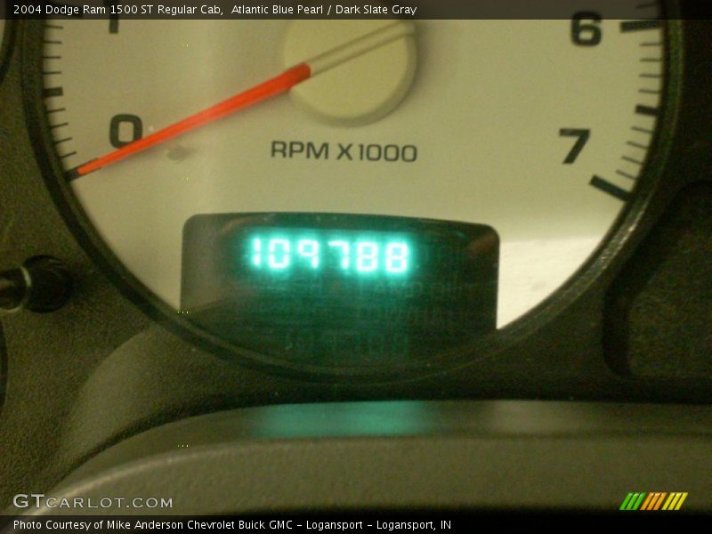 Atlantic Blue Pearl / Dark Slate Gray 2004 Dodge Ram 1500 ST Regular Cab