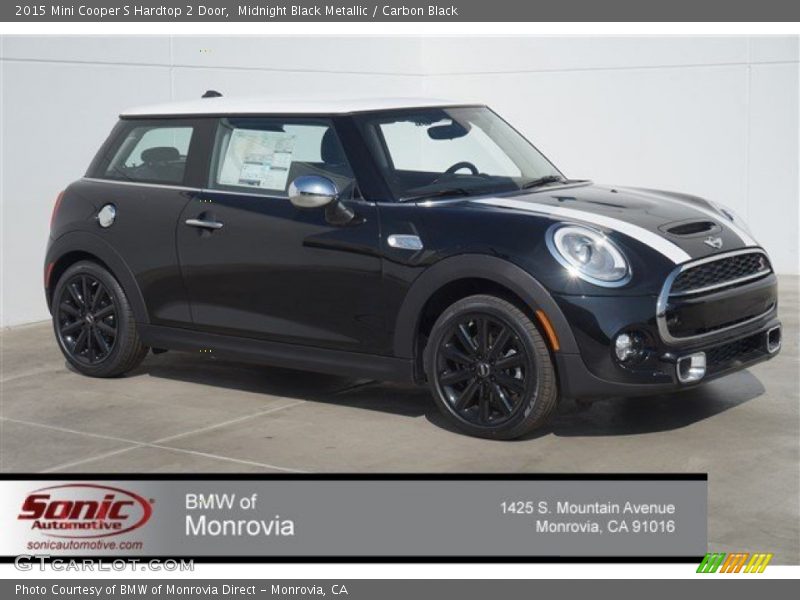 Midnight Black Metallic / Carbon Black 2015 Mini Cooper S Hardtop 2 Door