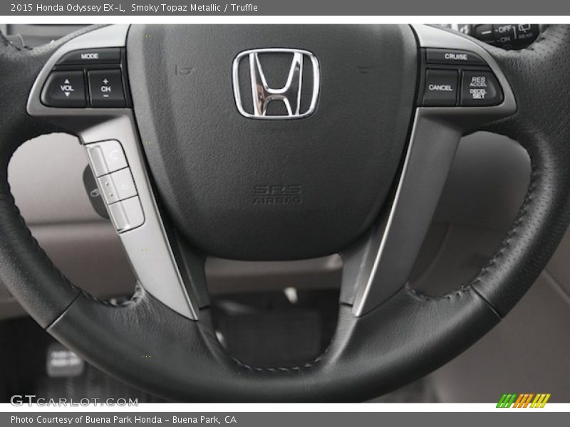 Smoky Topaz Metallic / Truffle 2015 Honda Odyssey EX-L