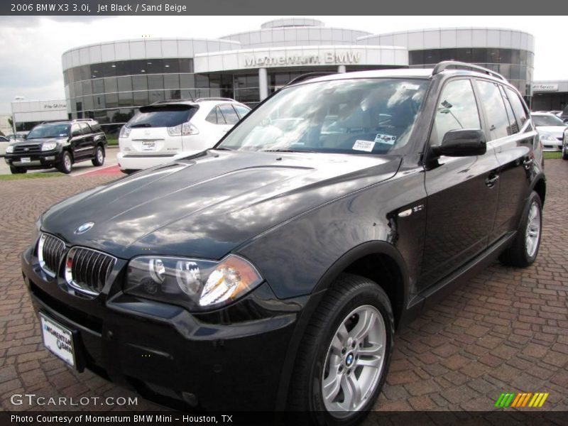 Jet Black / Sand Beige 2006 BMW X3 3.0i