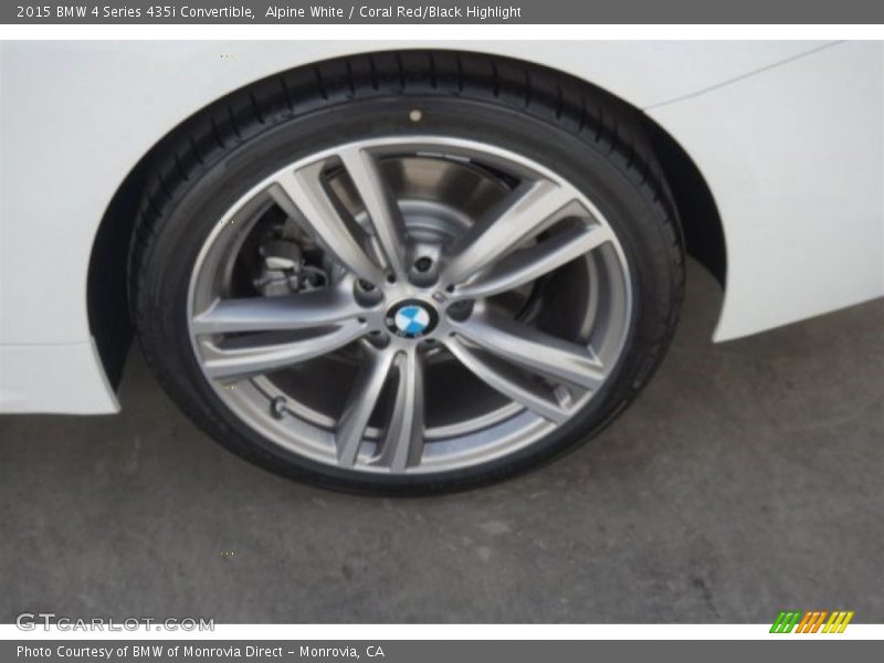 Alpine White / Coral Red/Black Highlight 2015 BMW 4 Series 435i Convertible