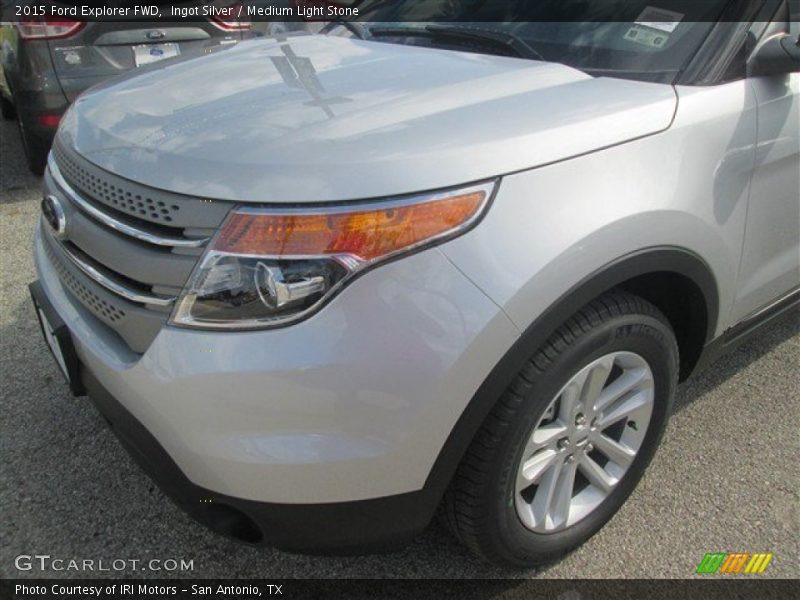 Ingot Silver / Medium Light Stone 2015 Ford Explorer FWD