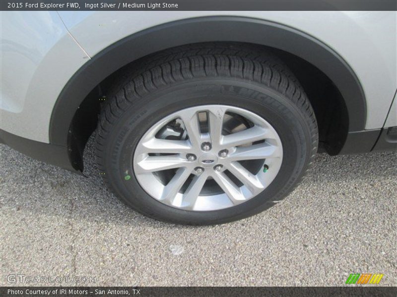 Ingot Silver / Medium Light Stone 2015 Ford Explorer FWD