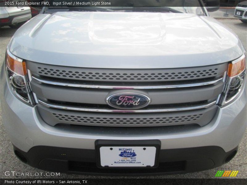 Ingot Silver / Medium Light Stone 2015 Ford Explorer FWD