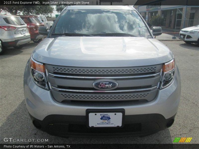 Ingot Silver / Medium Light Stone 2015 Ford Explorer FWD