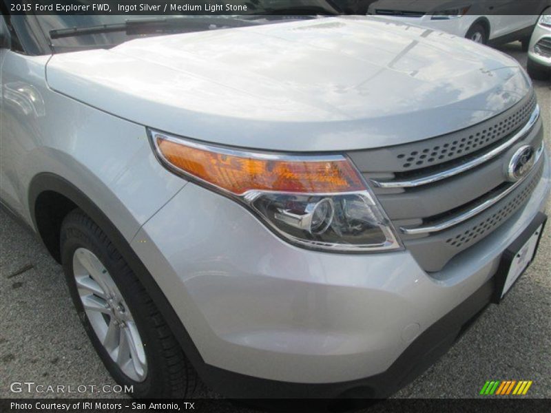 Ingot Silver / Medium Light Stone 2015 Ford Explorer FWD