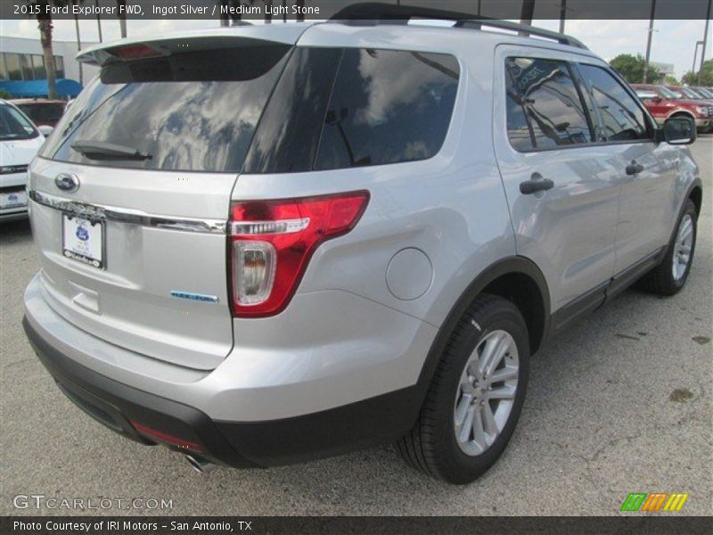Ingot Silver / Medium Light Stone 2015 Ford Explorer FWD
