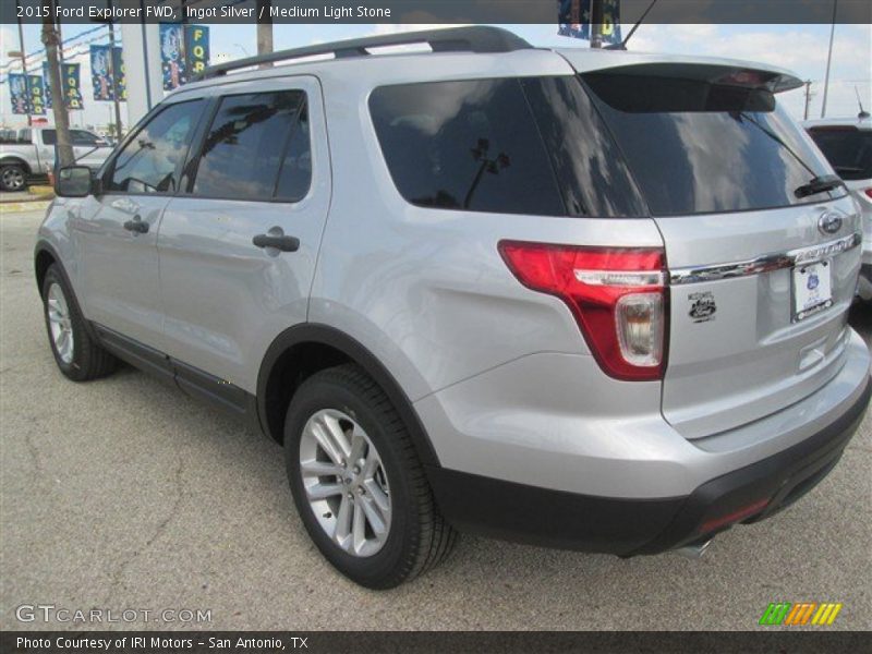 Ingot Silver / Medium Light Stone 2015 Ford Explorer FWD